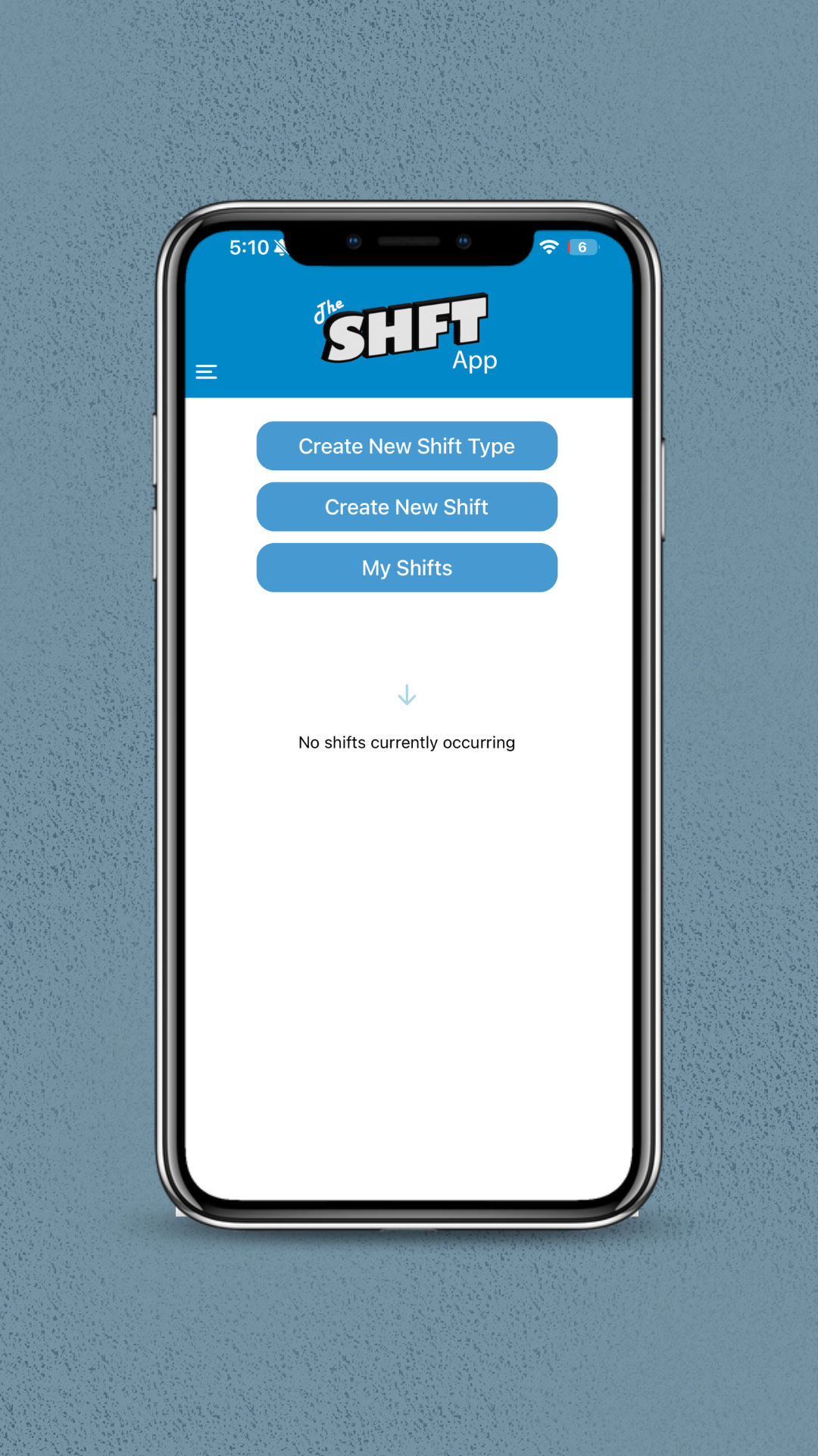 TheSHFTApp business home screen